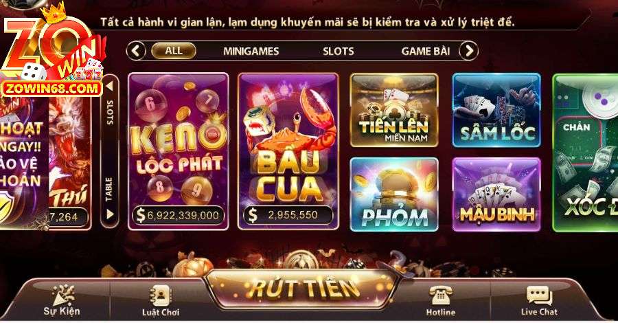 Bầu cua Zowin chiếm được sự yêu thích của hàng triệu bet thủ Việt