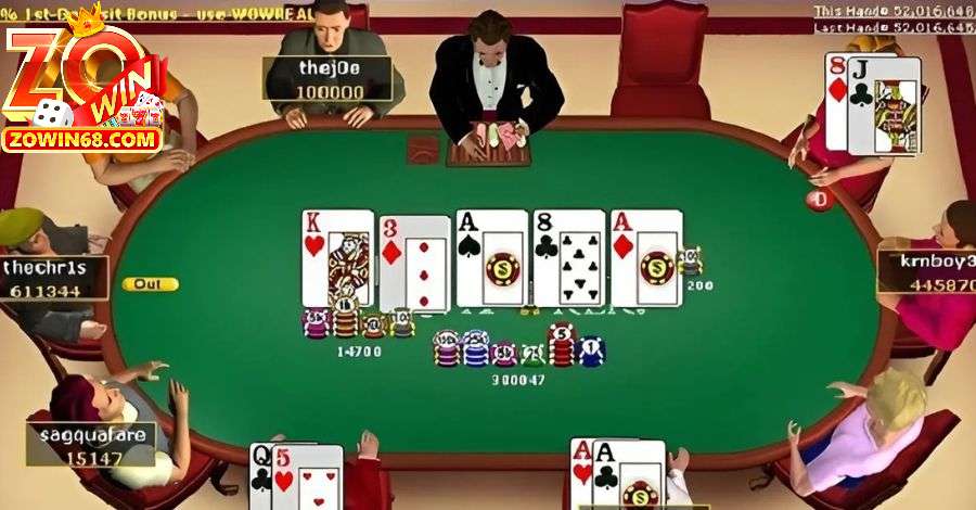 Poker được yêu thích tại các sòng bạc lớn và nền tảng cá cược trực tuyến