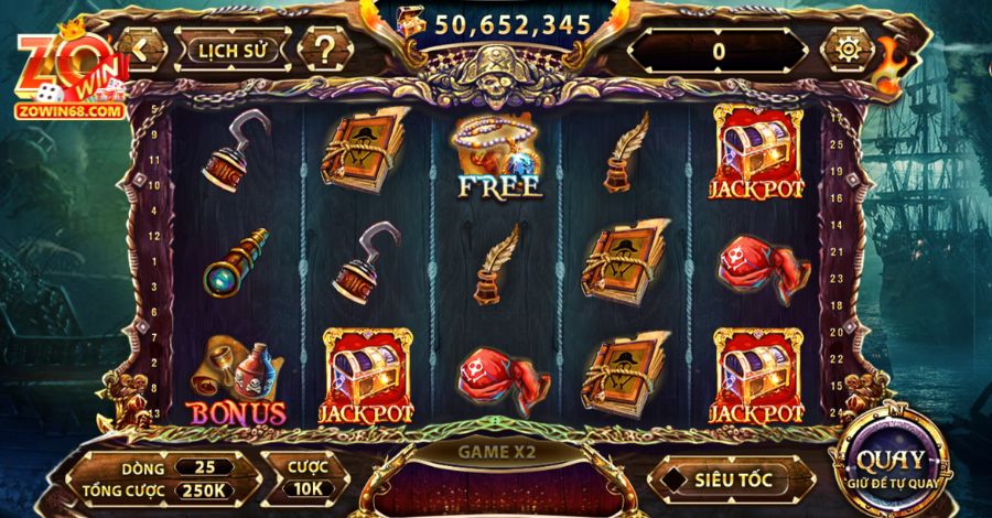 Quy định về các biểu tượng Wild và thưởng Bonus trong Slots Pirate King