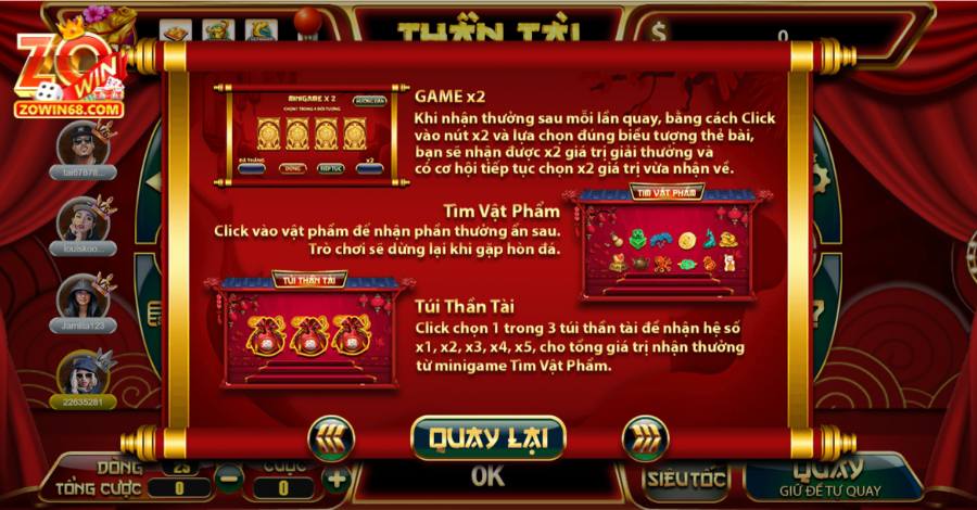 Các quy định về luật chơi của game cũng được công khai và dễ hiểu